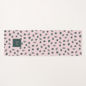 モノグラムモンステラ葉パームグリーン名 ヨガマット (正面(横))