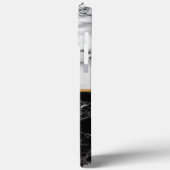 モノグラムユアレター白黒大理石 Case-Mate iPhoneケース (裏面 / 左)