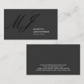 モノグラムユニークグレープレーン名刺 名刺 (正面/裏面)