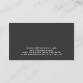 モノグラムユニークグレープレーン名刺 名刺 (裏面)