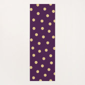 モノグラムユニークパープル金ゴールドマット ヨガマット (裏面)