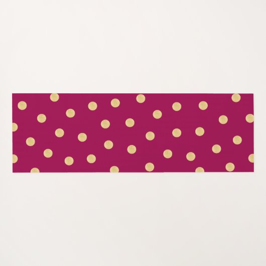 モノグラムユニークピンク金ゴールドマット ヨガマット (裏面(横))