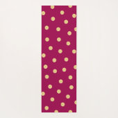 モノグラムユニークピンク金ゴールドマット ヨガマット (裏面)