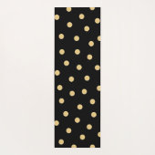 モノグラムユニークブラック金ゴールドマット ヨガマット (裏面)