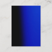 モノグラムユニークブルーブラックビジネスカード 名刺 (裏面)