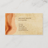 モノグラムユニーク抽象芸術ボホテラコッタ 名刺 (裏面)