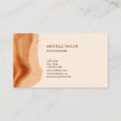 モノグラムユニーク抽象芸術ボホテラコッタ 名刺 (裏面)