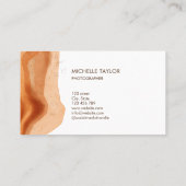 モノグラムユニーク抽象芸術ボホテラコッタ 名刺 (裏面)