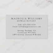 モノグラムユーカリプトゥス移動公証人 名刺 (裏面)