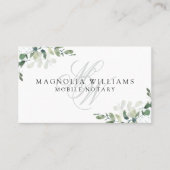 モノグラムユーカリプトゥス移動公証人 名刺 (正面)