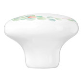 モノグラムユーカリ葉スピーニーフローラピーチセージ セラミックノブ (側面)