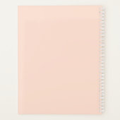 モノグラムユーカリ葉スピーニーフローラピーチセージ プランナー手帳 (裏面)