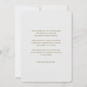 モノグラムライトグレー誕生 案内状 (裏面)