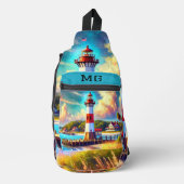 モノグラムライトハウスウォーターカラープリントカットソーバッグ スリングバッグ (正面)