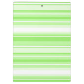 モノグラムライムグリーンストライプ クリップボード (裏面)