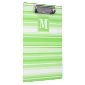モノグラムライムグリーンストライプ クリップボード (右)