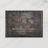 モノグラムラスティ金属フレームヴィンテージ 名刺 (正面)