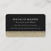 モノグラムラックス金ゴールド旋回 名刺 (裏面)