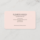 モノグラムラッシュエステティシャン美しい 名刺 (裏面)