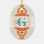 モノグラムラディアントエーゲ夏装飾曼荼羅 セラミックオーナメント (正面)