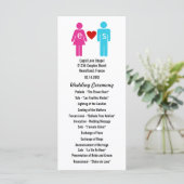 モノグラムラブカップル結婚式 プログラム (スタンド正面)