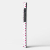 モノグラムラブハートカップケーキ水玉模様バレンタイン Case-Mate iPhoneケース (裏面 / 左)