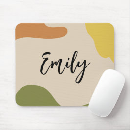 モノグラムラブリーカラフル抽象芸術ミニマリストピンク マウスパッド