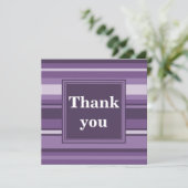 モノグラムラベンダストライプー サンキューカード (スタンド正面)
