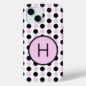 モノグラムラベンダーとブラック Case-Mate iPhoneケース (裏面)