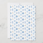 モノグラムリトルカボチャの方法で男の子の赤ちゃんシャワー 招待状 (裏面)