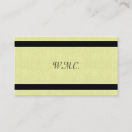 モノグラムリネン&ブ縁どラック 名刺