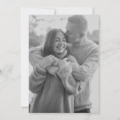 モノグラムリースクレストフォトエレガントな結婚式 招待状 (裏面)