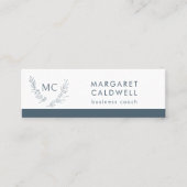 モノグラムリースニュートラル石板グレイ スキニー名刺 (正面)