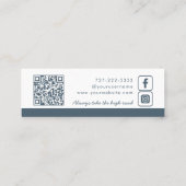 モノグラムリースニュートラル石板グレイ スキニー名刺 (裏面)