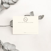 モノグラムリース結婚のアドバイスカード | Twig アドバイスカード