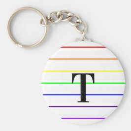 モノグラムレインボーカラーストライプ キーホルダー