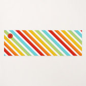 モノグラムレインボーストライプのヨガパーソナライズされたマット ヨガマット (正面(横))