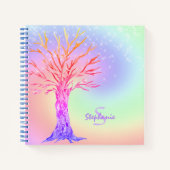 モノグラムレインボーユニコーンカラーズガールズ ノートブック (正面)