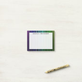 モノグラムレインボーライトストライプ ポストイット (デスク上)