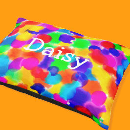 モノグラムレインボー水カラスプラッシュ ペットベッド