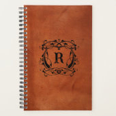 モノグラムレザールックスパイラルバインドプランナー プランナー手帳 (正面)