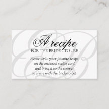 モノグラムレシピ要求ブライダルシャワー