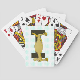 モノグラムレターイポニーパーソナライズされた トランプ