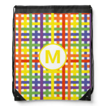 モノグラムレターサマーおもしろいレインボープレイド