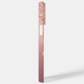 モノグラムレターバラ赤面グリッタースパークルドリップ Case-Mate iPhoneケース (裏面 / 右)