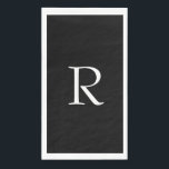 モノグラムレター結婚白黒ブライダルシャワー<br><div class="desc">文字テンプレートでモノグラムのイニシャル可能にカスタマイズ!</div>