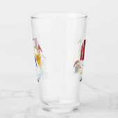 モノグラムレターEクリスマス雪だるまエンジェルウッドランド タンブラーグラス (右)