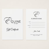 モノグラムレターEホース (正面&裏面)