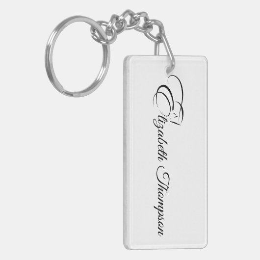 モノグラムレターEホース キーホルダー (正面左)