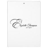 モノグラムレターEホース クリップボード (裏面)